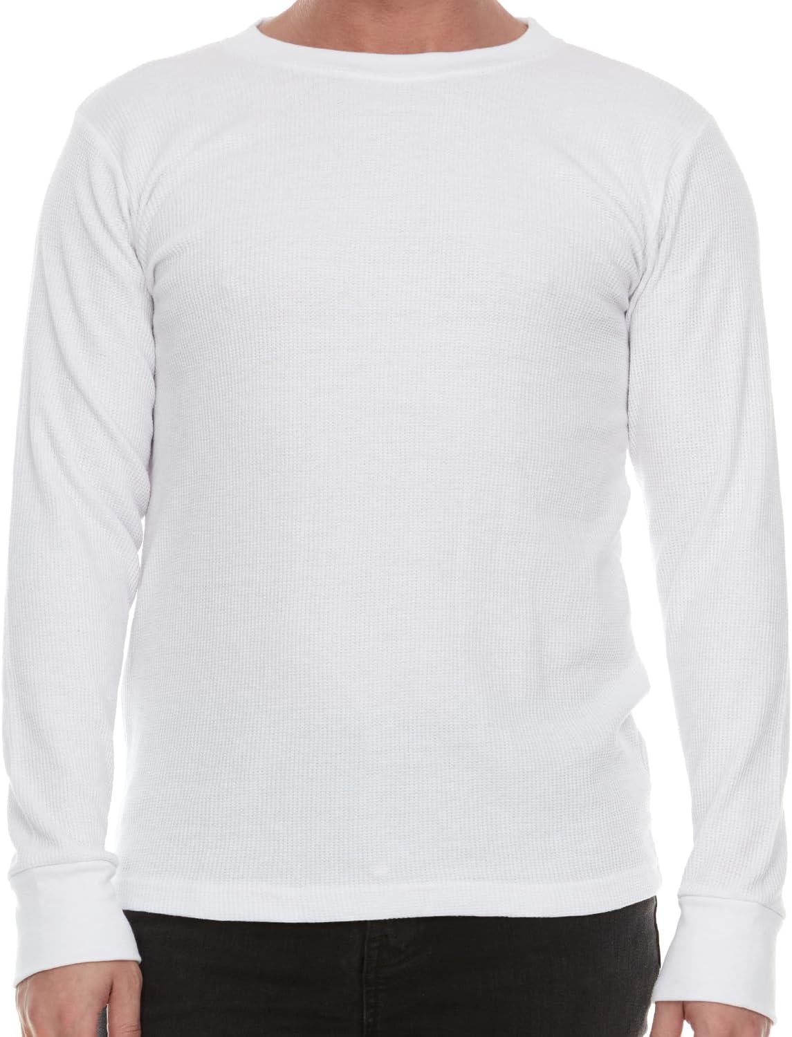 Men’s Heavyweight Waffle Thermal Shirt - 100% Cotton Long Sleeve - Wear as Base Layer or Standalone - Warm & Breathable