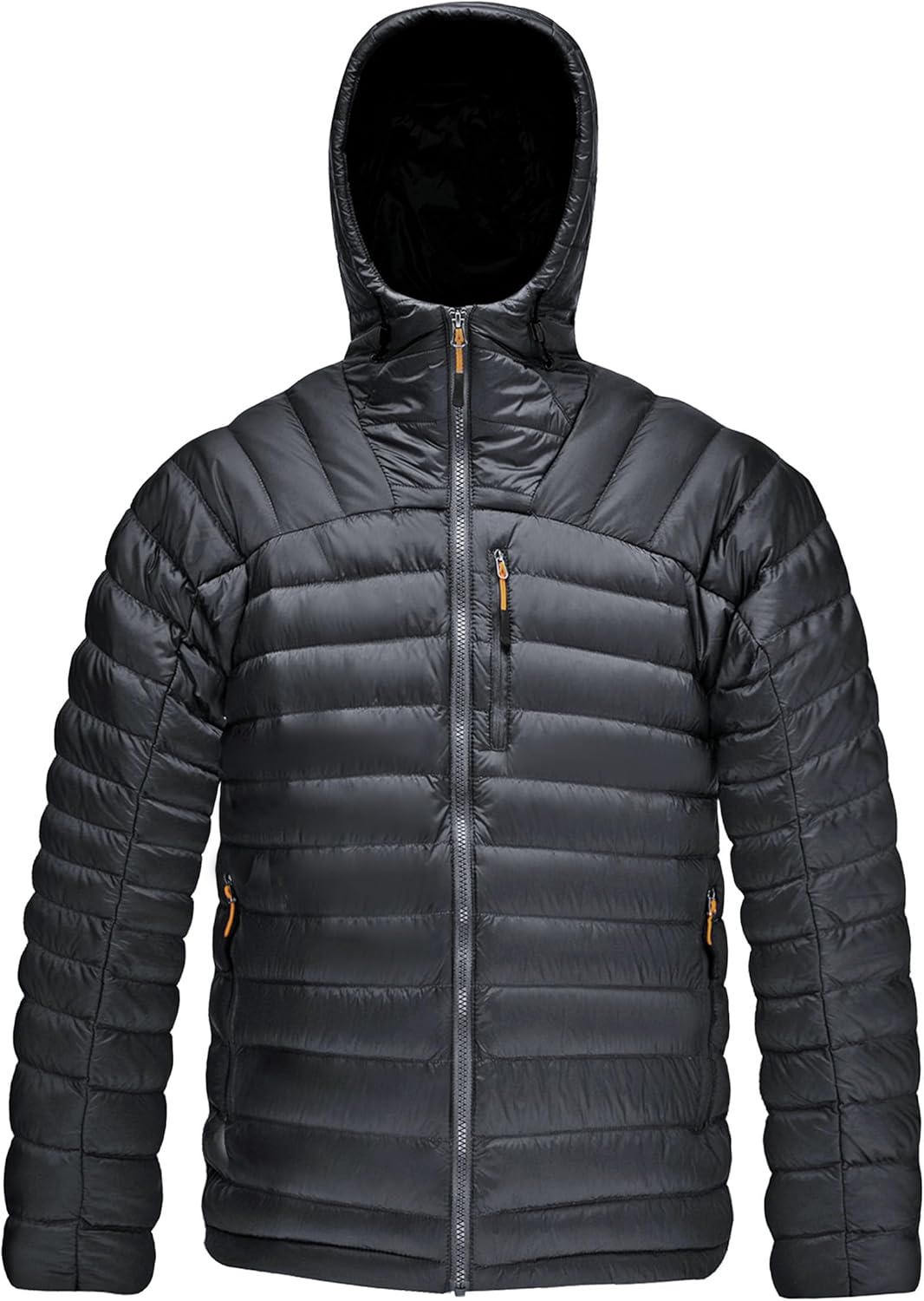 Men's Lightweight Puffer Jacket Insulated Water-Resistant Outdoor Winter Down Jacket for Men